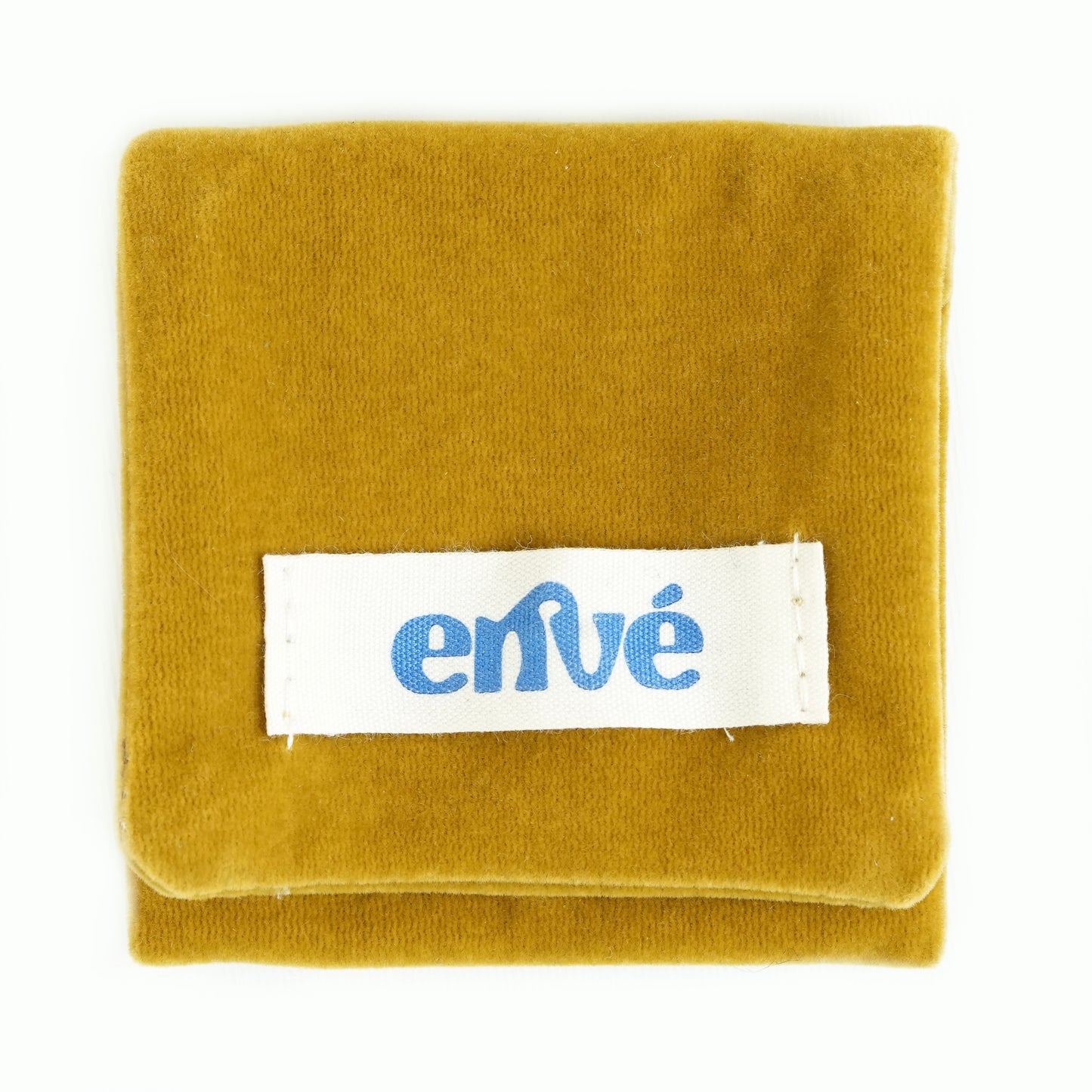 olive green velvet magnet jewelry pouch