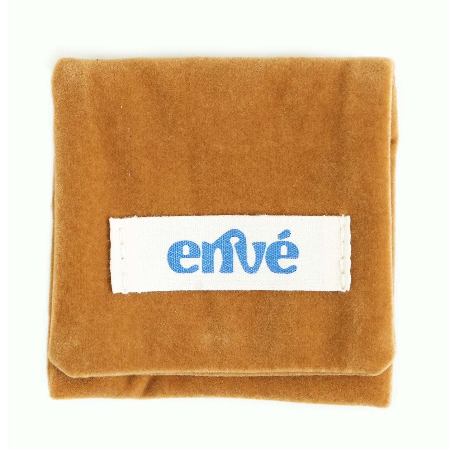 Camel velvet magnet jewelry pouch