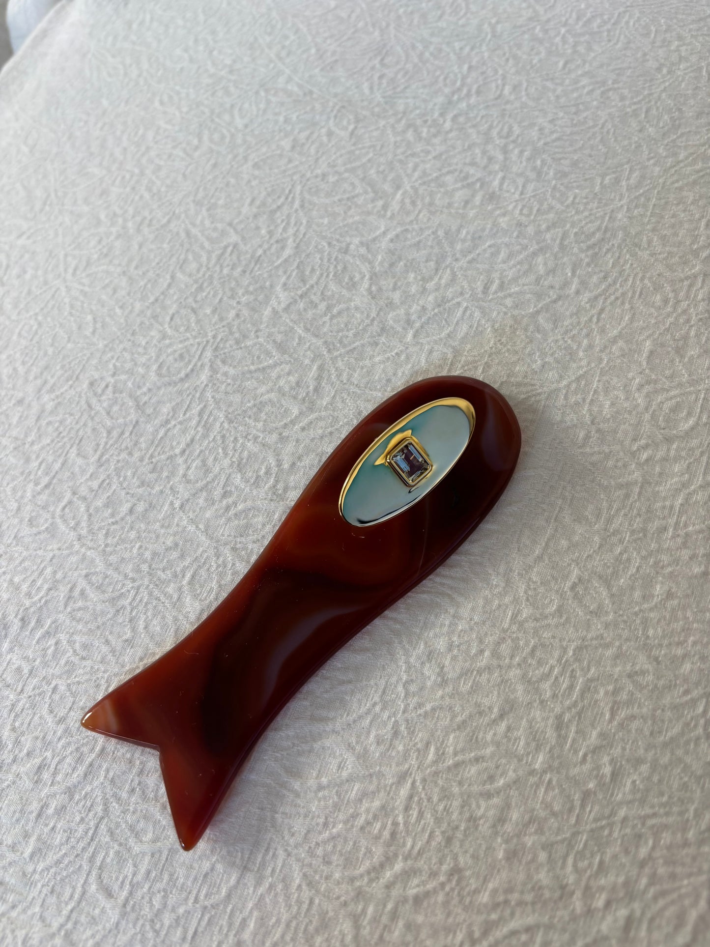 Micha gold oval earrings